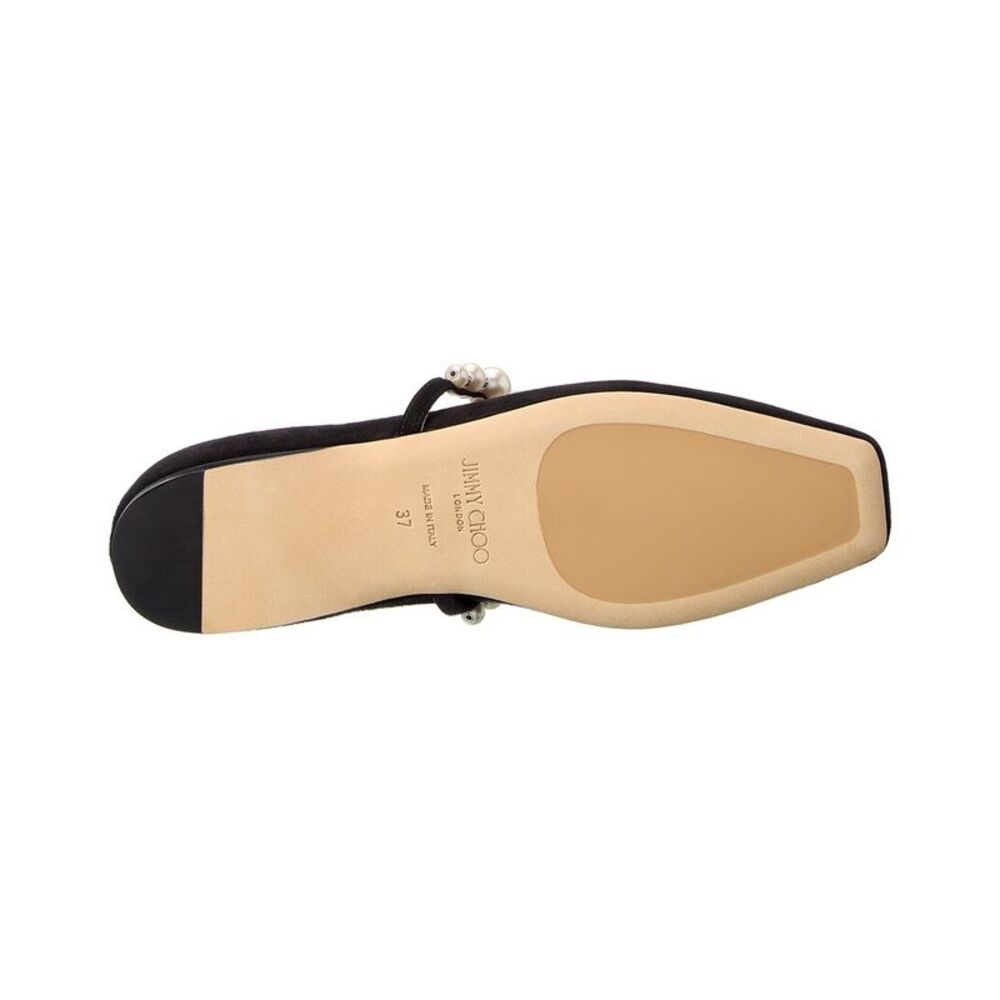 Jimmy Choo Ade Suede Flat, Black - Picture 4 of 5